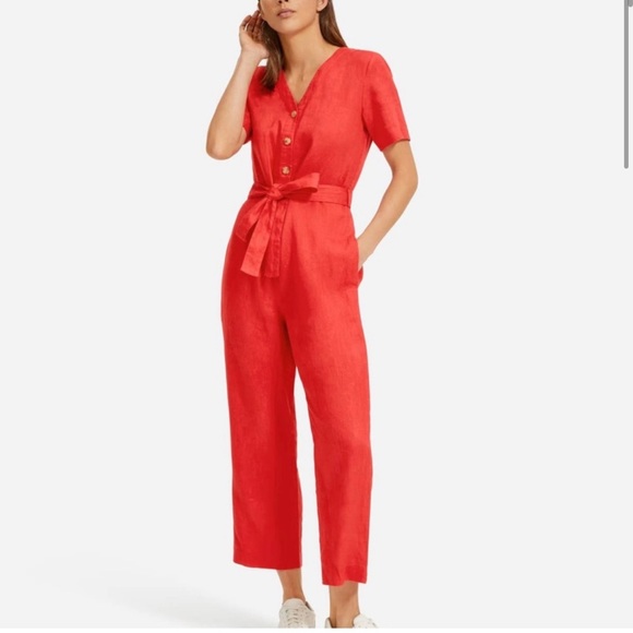 Everlane Pants & Jumpsuits Everlane The Linen Shortsleeve Jumpsuit